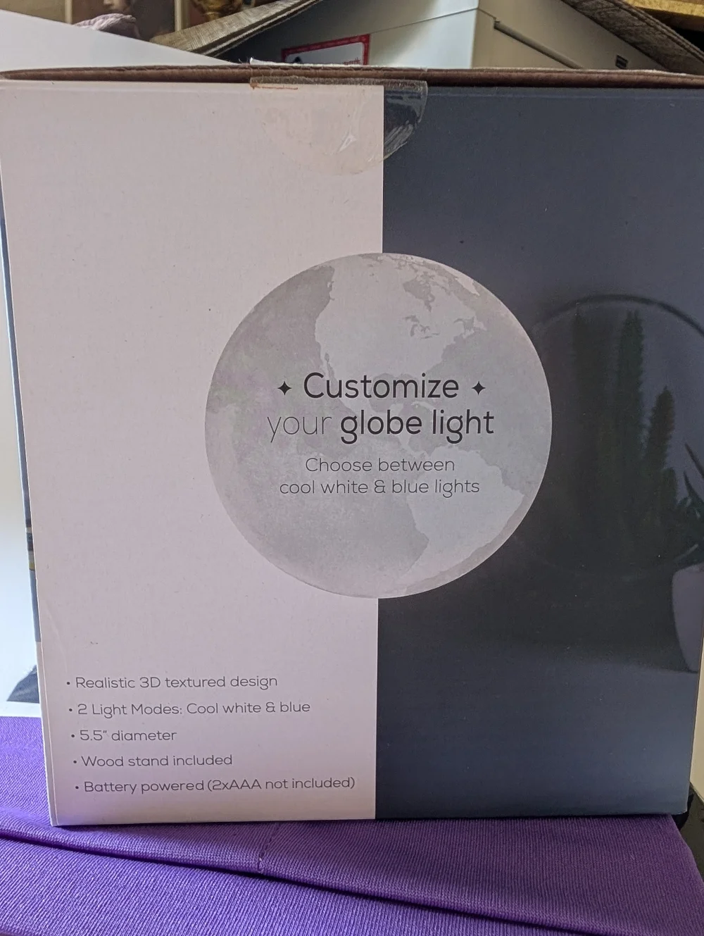 Merkury Innovations LED Earth Light - Blue Globe